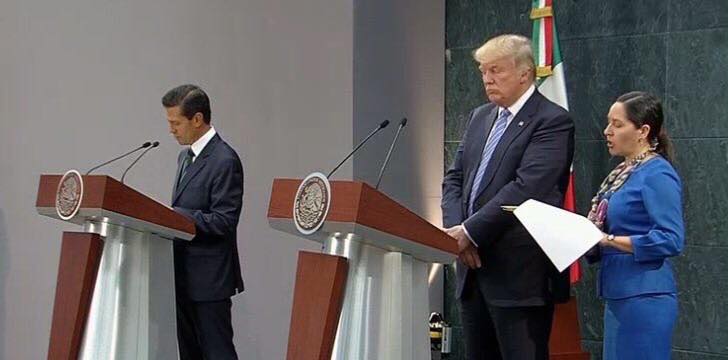 Peña Nieto y Donald Trump, ¡Vergüenza histórica!
