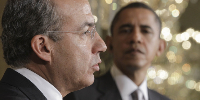 Barack Obama, Felipe Calderon